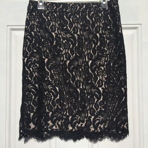Black lace skirt size 6
